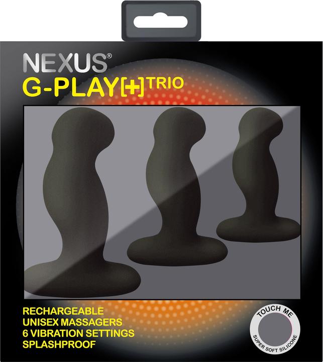 Actual product image Nexus GPLAYTRIO+ Unisex Rechargeable Vibrator Pack