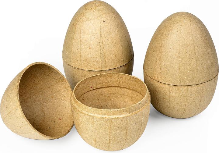 Produktbild Décopatch Pappmaché-Eier, teilbar, 3 Stück, ca. 13cm