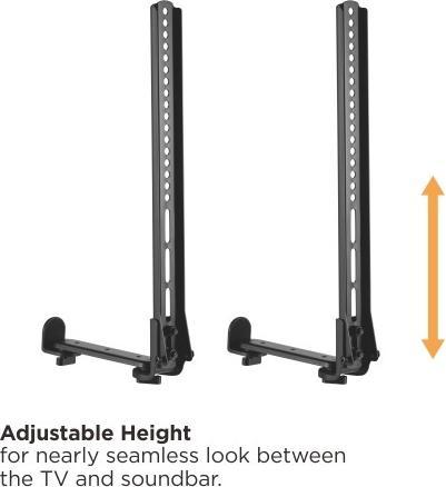 Actual product image Reflecta SOUNDBAR HOLDER SBH114 (1 pcs., Wall installation, Height-adjustable)