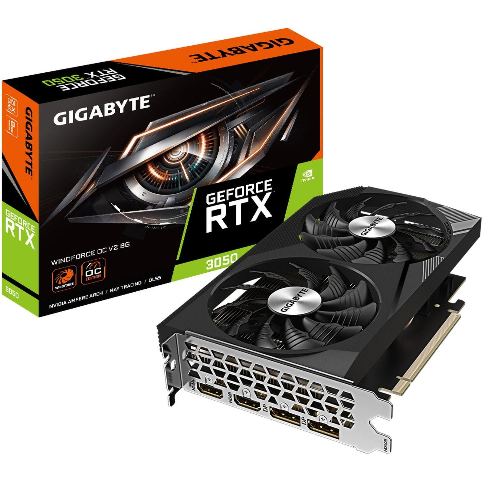 Gigabyte RTX 3050 WINDFORCE OC V2 (8 GB), Grafikkarte