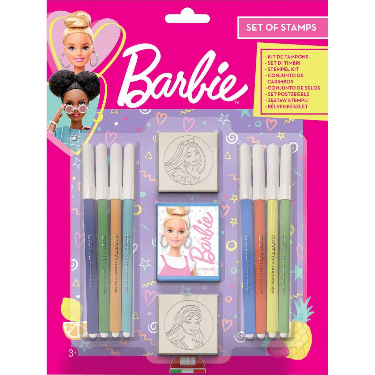Multiprint, Stempel, Barbie -Stempelset, 11-tlg.