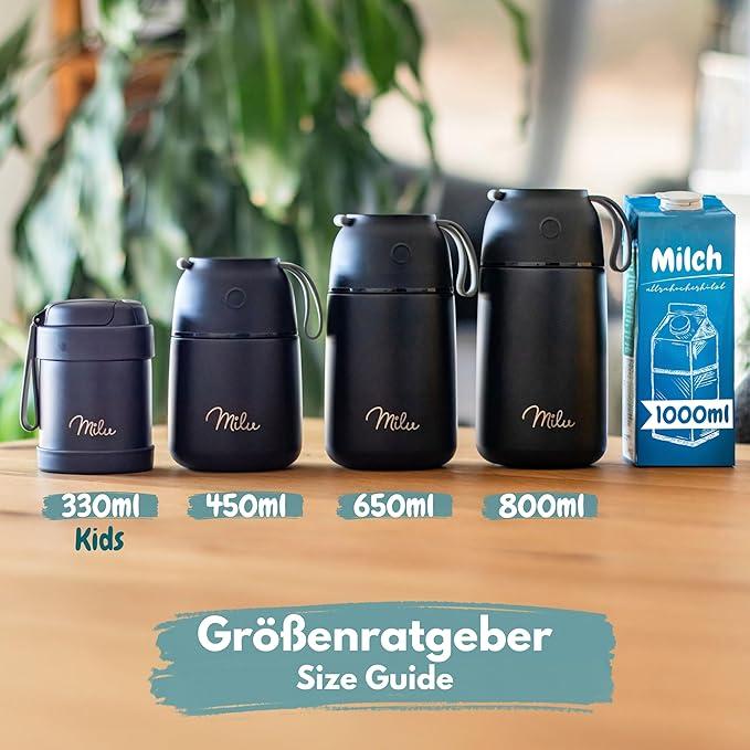 Image du produit Milu Gobelet isotherme 450ml Gris / Bleu (0.45 l)