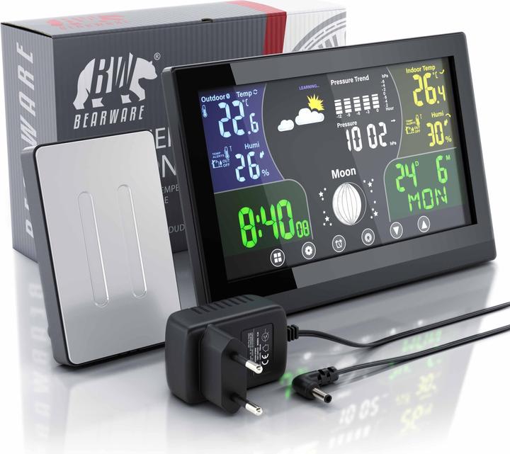 Actual product image Bearware Weather Station, Weather Station with LCD Colour Display / Air Pressure with Altitude Correction
