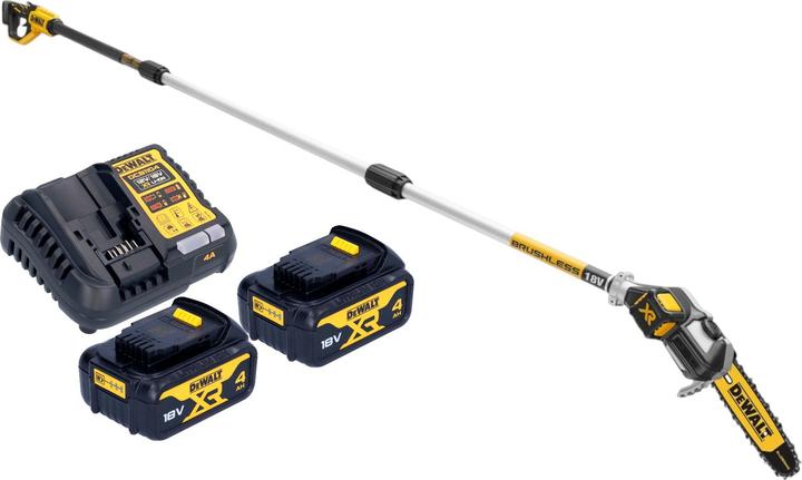 DeWalt DCMPS 567 M2 cordless pruner 18 V brushless + 2x battery 4.0 Ah + charger (Battery chain saw)