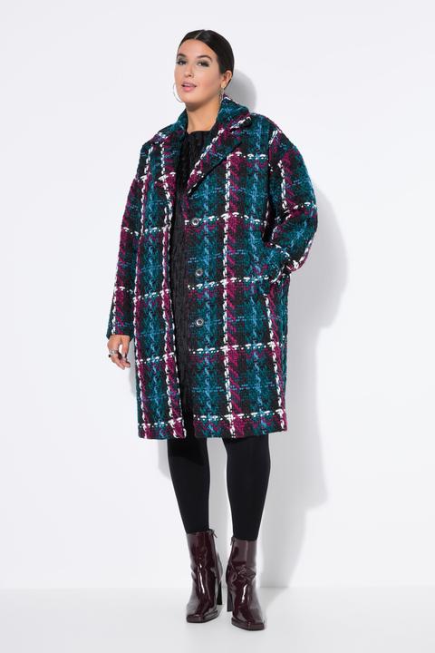 Produktbild Studio Untold Karomantel, oversized, Reverskragen