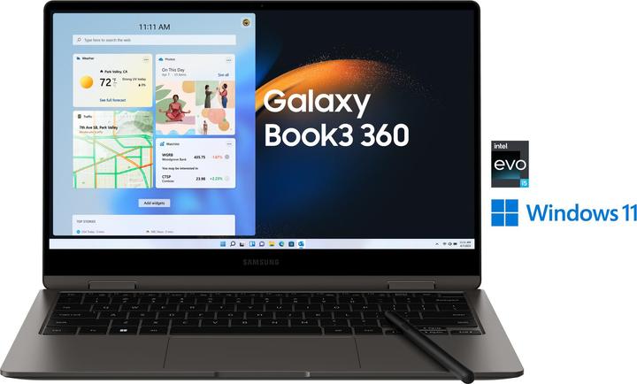 Image du produit Samsung Galaxy Book3 360 (13.30", Intel Core i5-1340P, 8 Go, 256 Go, DE)