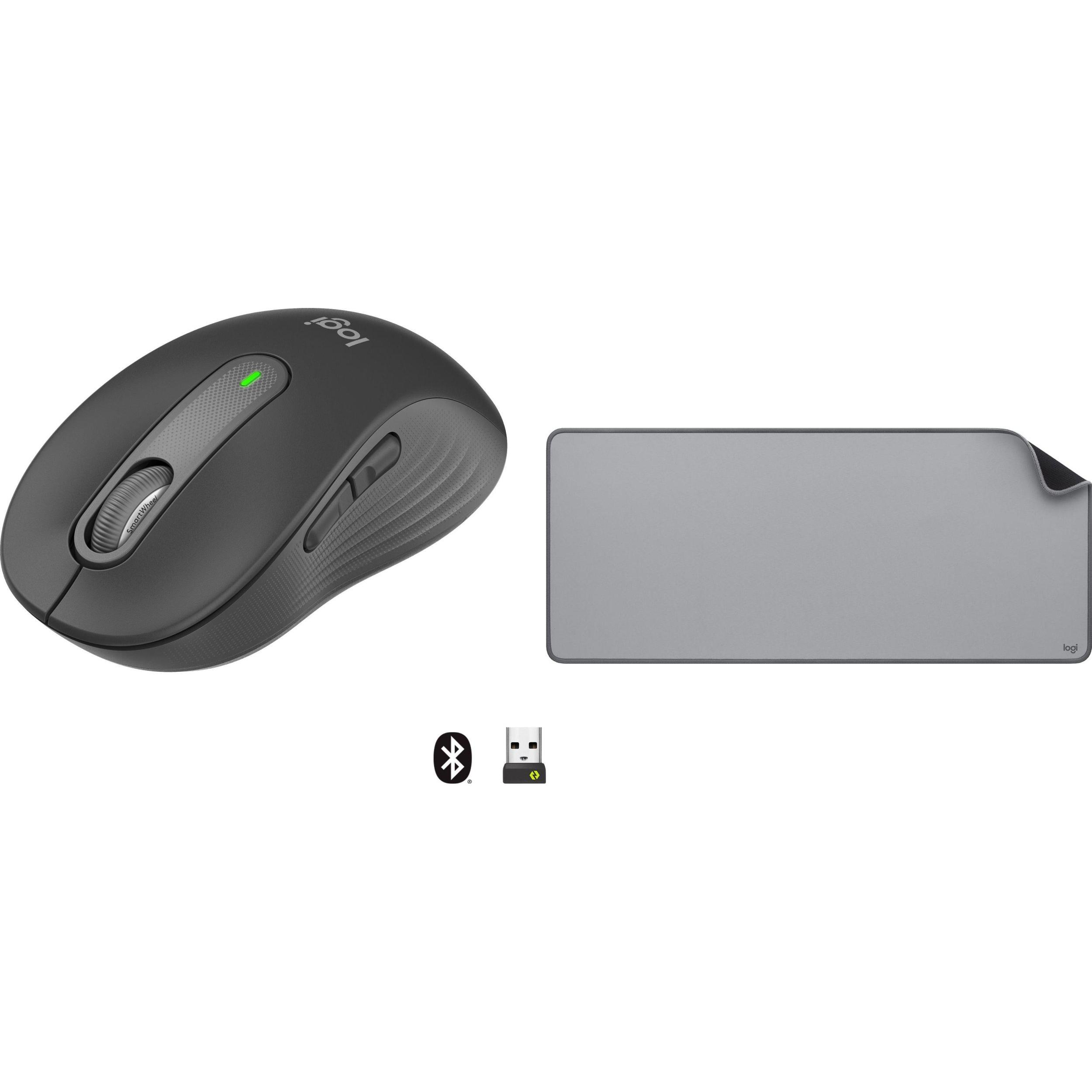 Morele Logitech M650 Grafitowy (910-006253) + Studio Series - MID GREY (956-000052) (Senza fili), Mouse, Grigio