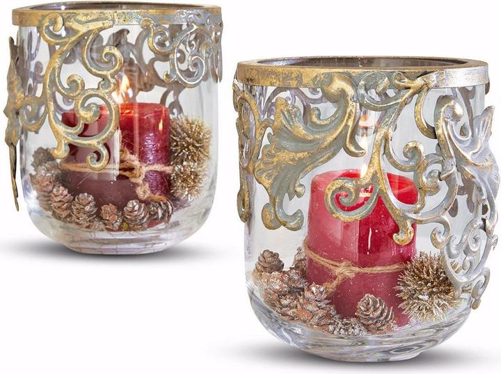 Image du produit Loberon Photophore set de 2 pièces Sundini or antique (2 x, H)