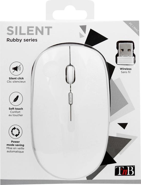 Image du produit T'nB Souris sans fil compatible Rubby (Blanc) (Sans fil)