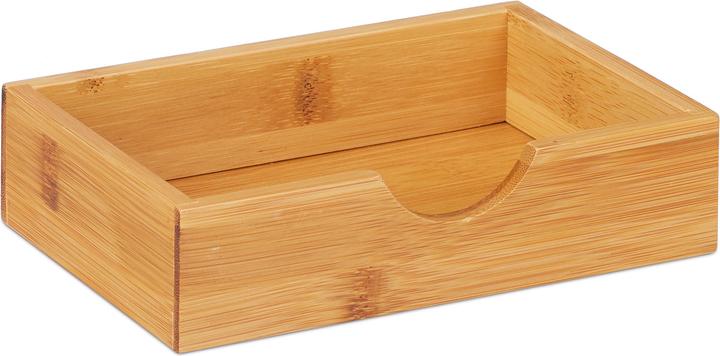 Actual product image Relaxdays Bamboo Desktop Organizer, 3 Drawers