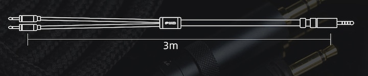 Actual product image FiiO LL-RC 2024 (3m, 4.4mm jack, 3.5mm jack, FT3, FT5)