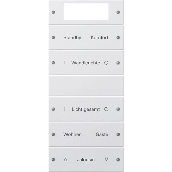 Gira, Zubehör Schalterprogramm, Wippenset 5f Plus (2+3) beschr. System 221527