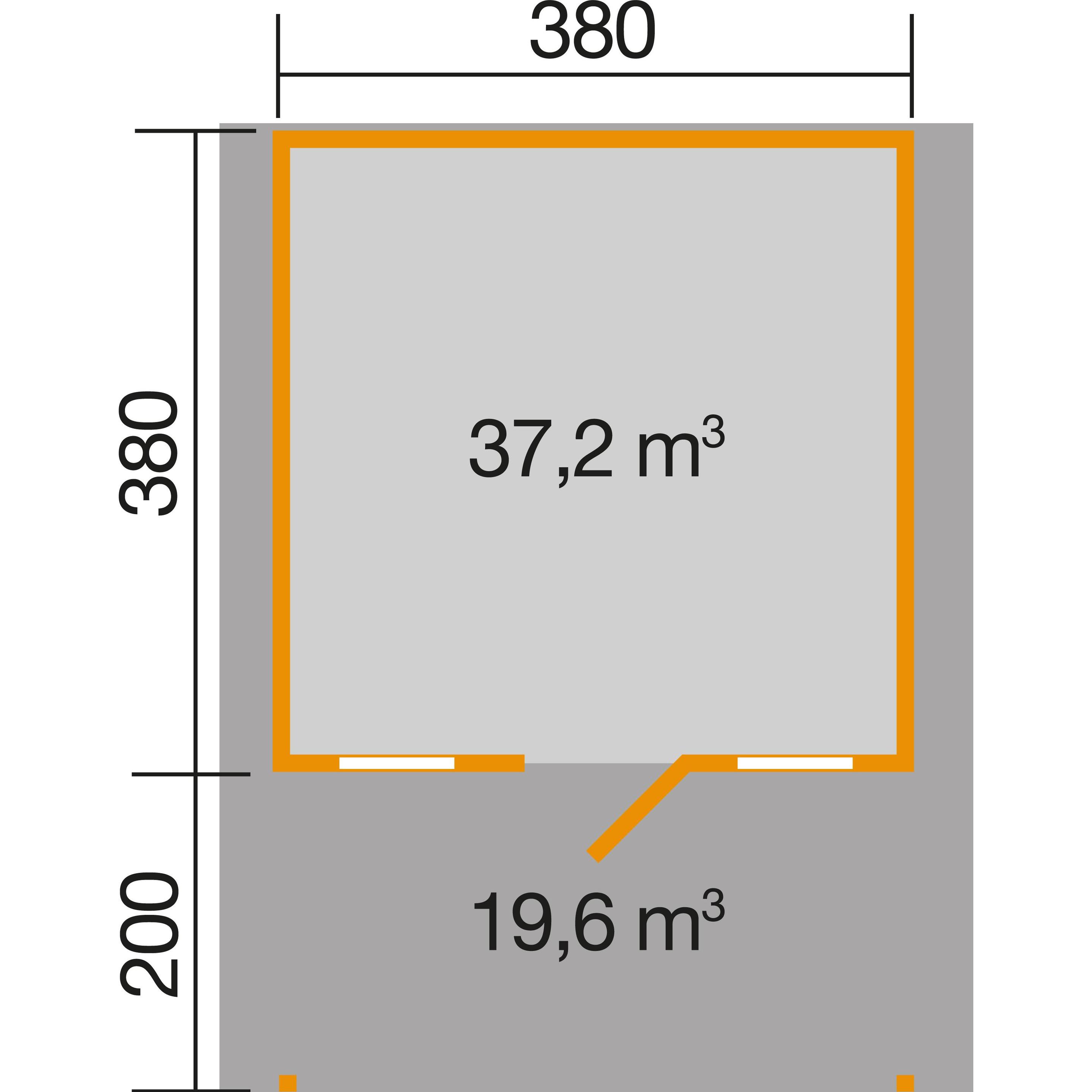 Thumbnail - Weka Holzbau, Gartenhaus + Gartenschrank, Weekendhaus 138 A Gr.2