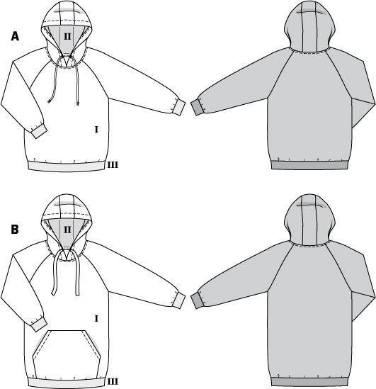 Actual product image Pattern Sweater with hood