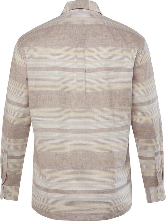 Immagine prodotto Men+ Leinenmix-Streifenhemd, Langarm, Kentkragen, Comfort Fit (L)