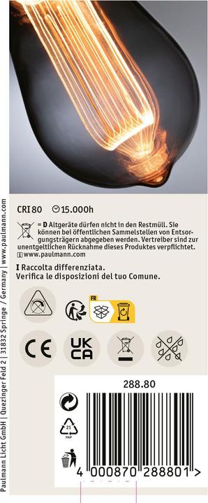 Image du produit Paulmann Piston ST64 Inner Glow (E27, 3.50 W, 80 lm, 1 x)