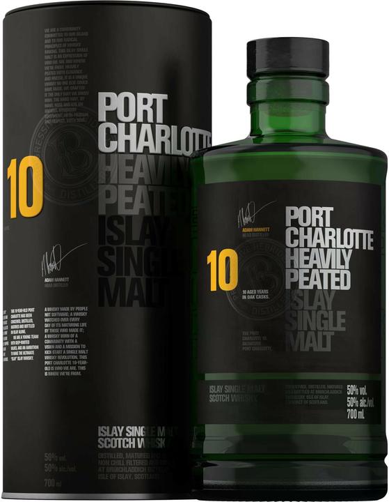 Produktbild Bruichladdich 10 Years Port Charlotte Heavily Peated (Single Malt, Scotch Whisky, 1 x 70 cl)