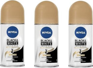 Immagine prodotto NIVEA Invisibile bianco e nero liscio come la seta (Roll-on, 50 ml)