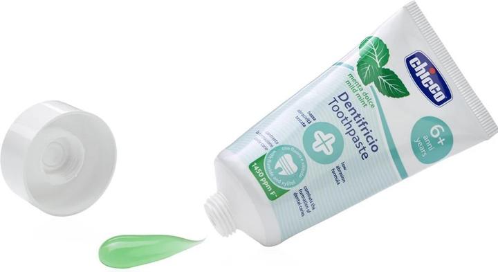 Actual product image Chicco Toothpaste mild mint, WITH fluoride 1450ppm, 50ml - 6y+ (50 ml)