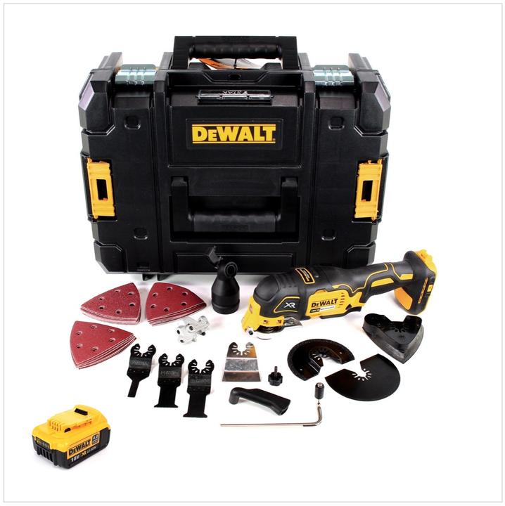 Produktbild DeWalt DCS 355 NT Akku Oszillierer 18V Brushless + 1x Akku 4,0Ah + TSTAK + 29 tlg. Zubehör - ohne La