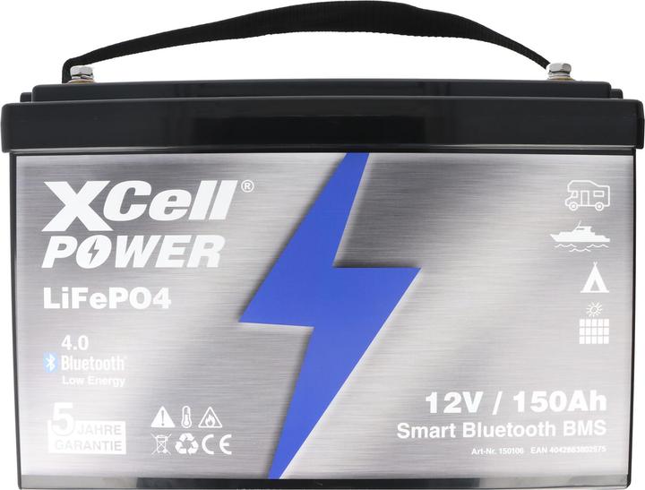 Produktbild XCell LiFePO4 Smart BMS 12,8V / 150Ah Pro Ultimate inkl. 4.0 Bluetooth (12.80 V, 150 Ah)