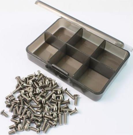 Actual product image Yeah Racing Schraubenbox Titanium Tamiya M-07, Schraubenkopf