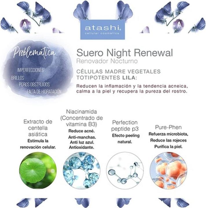 Actual product image Atashi FRESH & PURE suero night pure whale 30 ml (30 ml)