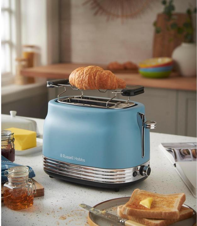 Actual product image Russell Hobbs Hanley Toaster, Retro Blue (28651-56)