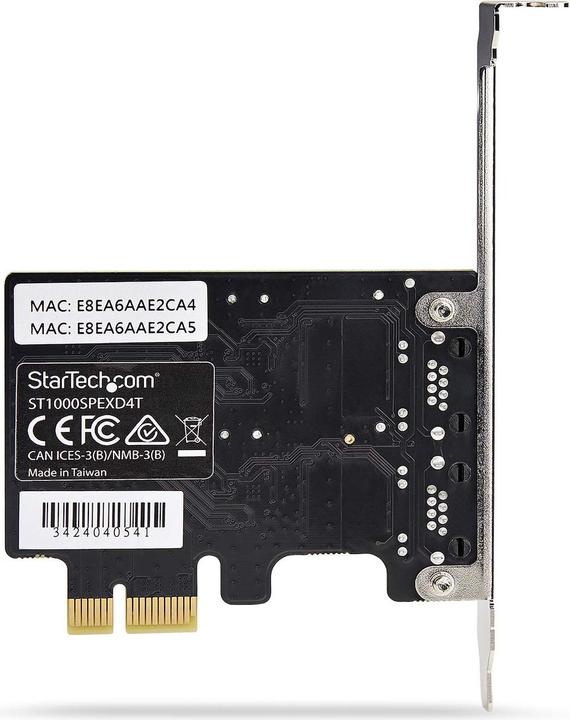 Actual product image StarTech NIC 2-Port Network Card, TAA (Mini PCI Express)