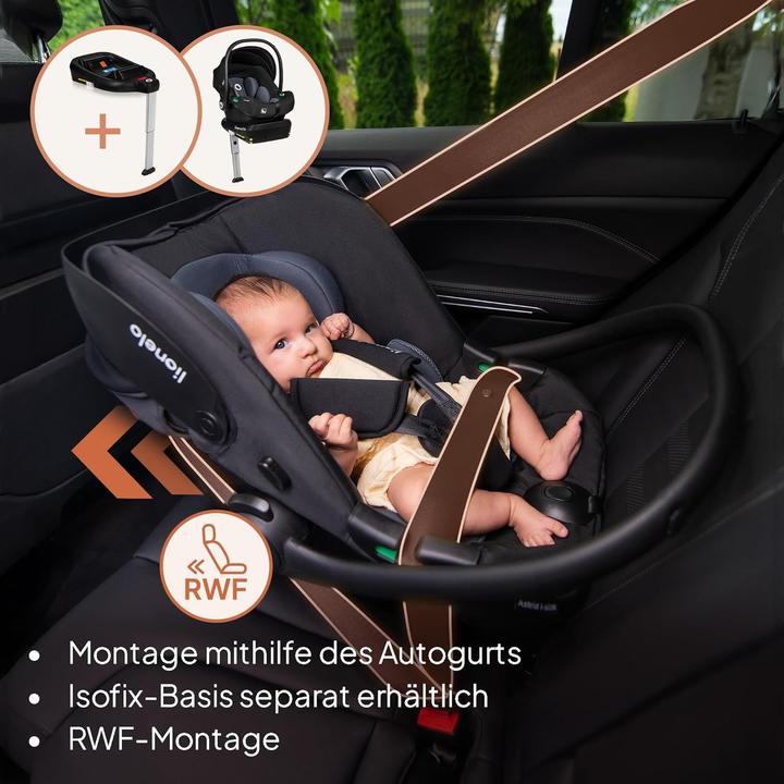 Actual product image Lionelo Astrid I-Size (Baby car seat, Child seat, Reboarder, ECE R129/i-Size Standard)