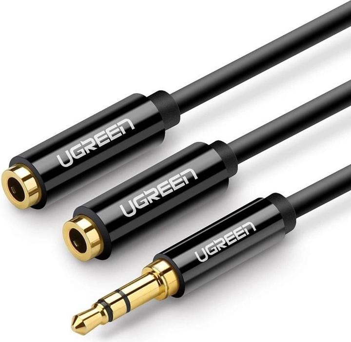 Image du produit Ugreen jack 3,5 mm - 2x 3,5 mm femelle (0.25 m, Jack 3,5 mm (AUX))