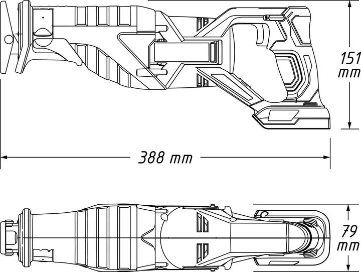Actual product image HAZET Cordless reciprocating saw set