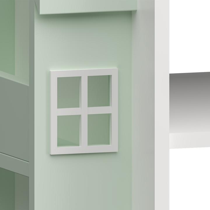 Immagine prodotto En.Casa Drehbares Kinderregal Vipsali 108x40x40 cm Mintgrün/Weiss