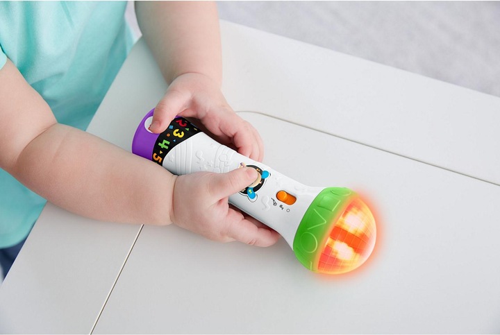 Actual product image Fisher-Price Laugh & Learn Rock & Record Microphone (German)