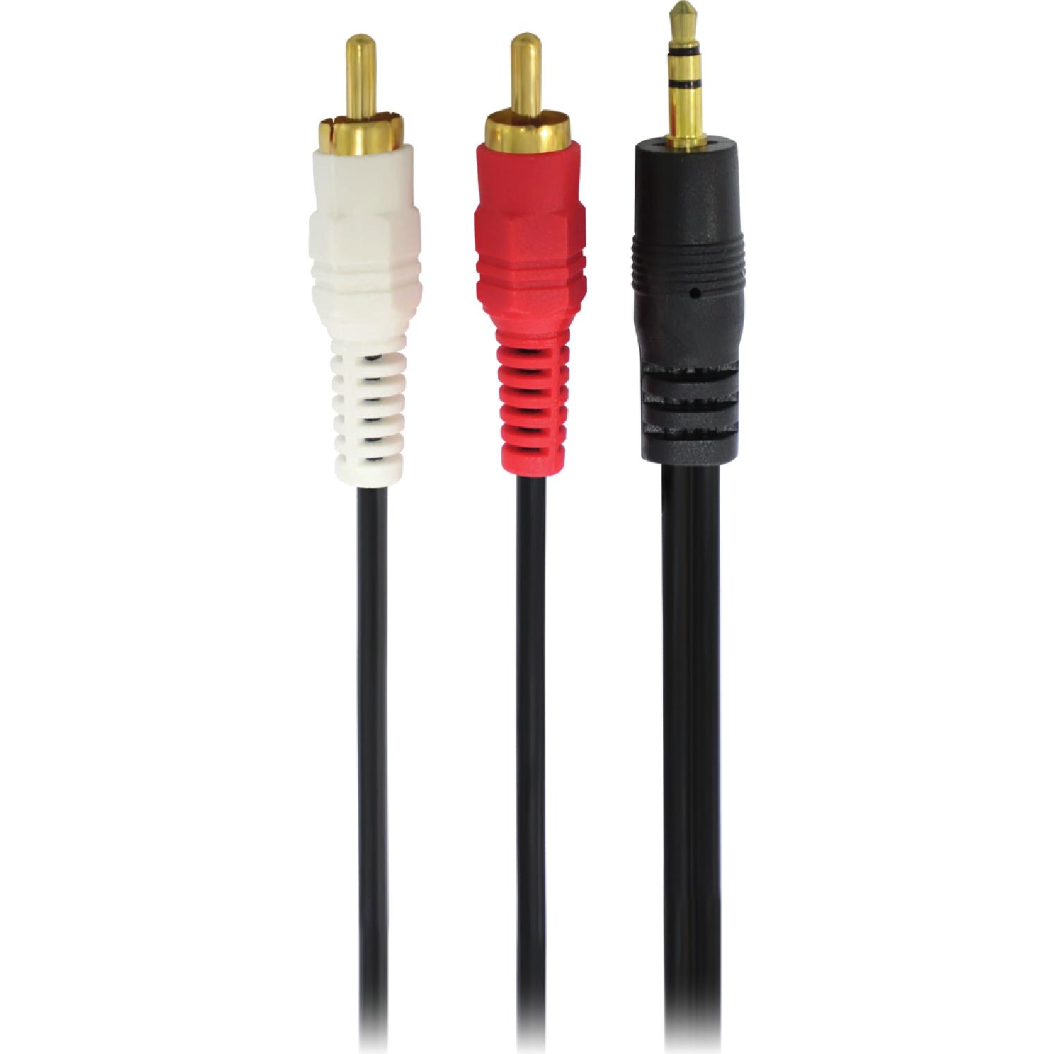 Setty cable audio Jack 3,5 mm - 2xCinch 5,0 m KJ-2C51 black (5 m), Cavo audio