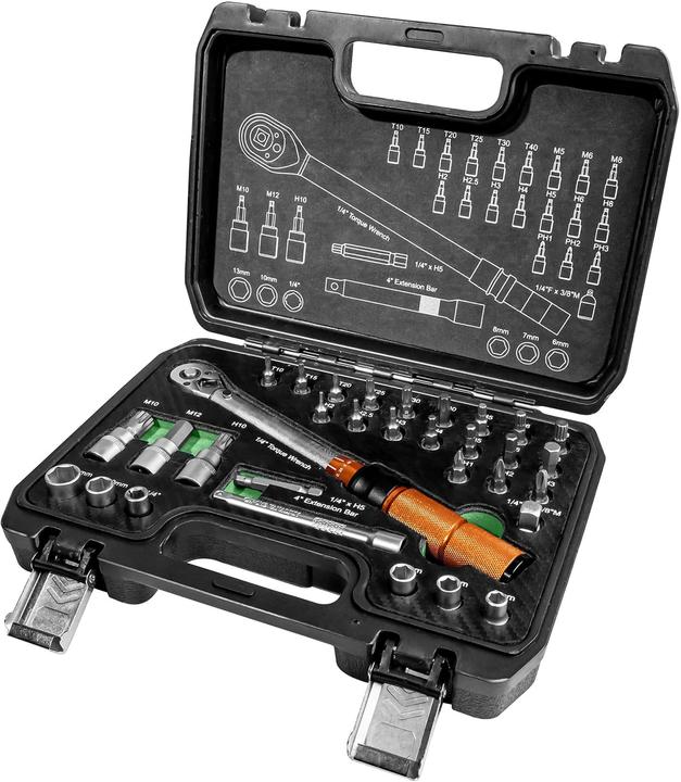 Image du produit Mannesmann M18315 Kit de clés dynamométriques (1/4", 5 Nm, 25 Nm)