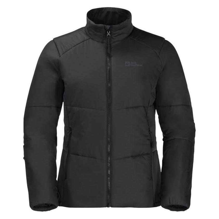 Jack Wolfskin, Damen, Outdoorjacken, Bergland Ins Jkt W (Xl), Schwarz, Xl