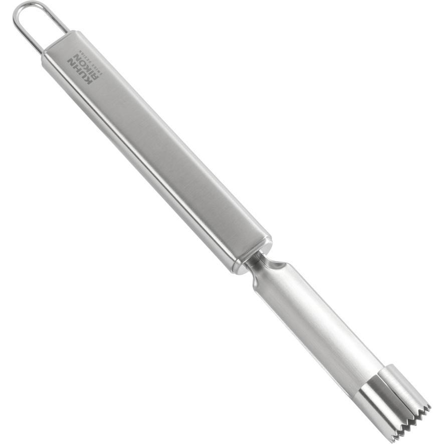 Thumbnail - 6x Kuhn Rikon ESSENTIAL Apfelausstecher, Entsteiner, Silber