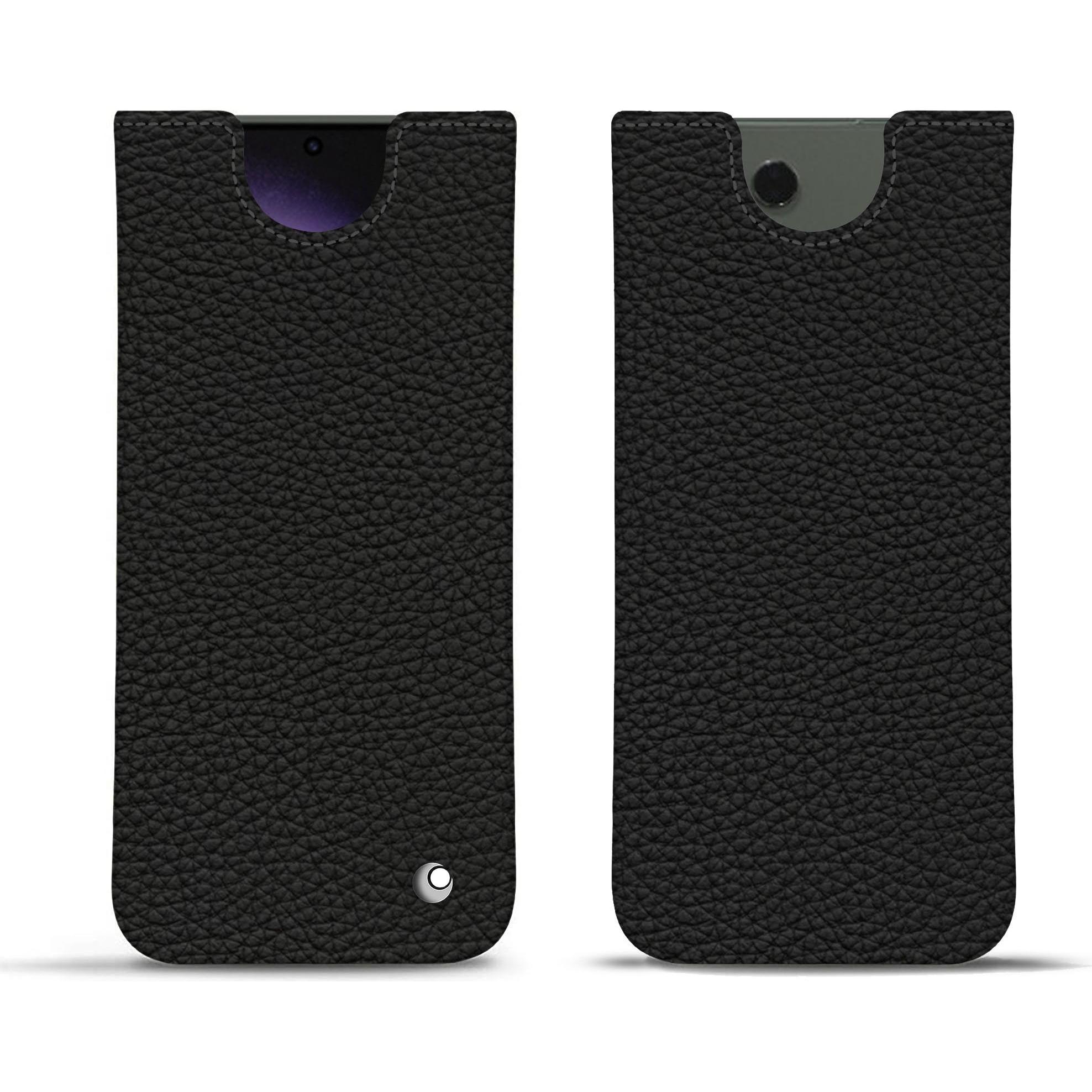 Noreve Lederschutzhülle (Samsung Galaxy S24 Ultra), Smartphone Hülle, Schwarz