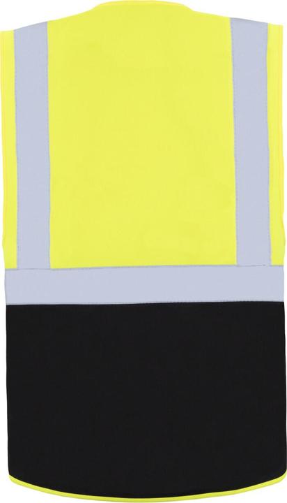 Actual product image Korntex Comfort Warnweste „Hamburg“ - Multifunktional - Signal-Gelb/Schwarz - XXL (XXL)