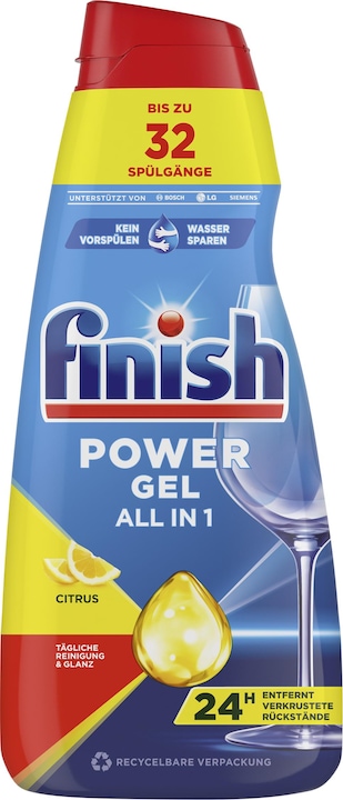 Produktbild Finish Power Gel Citrus (Flüssig, 32 x)