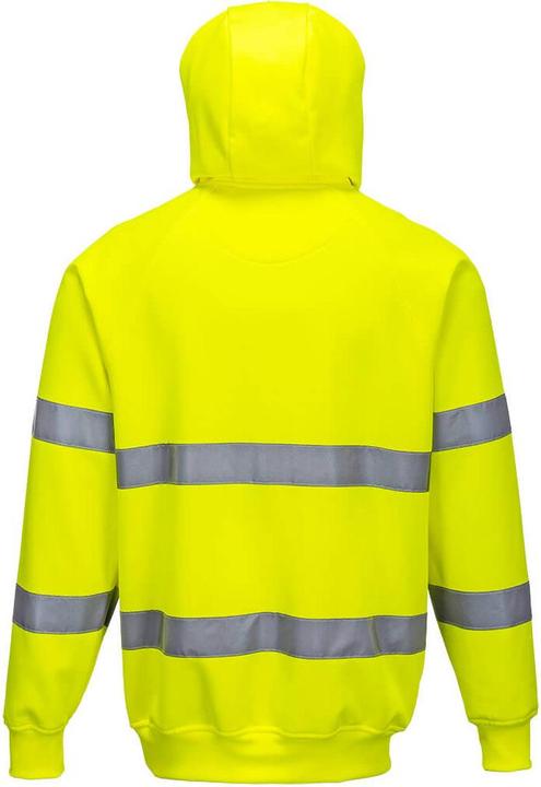 Actual product image Portwest Mens B304 Hi-Vis Drawstring Hoodie (L)