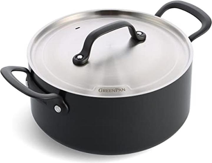 Actual product image Greenpan Pot with lid CRAFT 24 cm - 4,9 l (24 cm, Pot, Aluminium)
