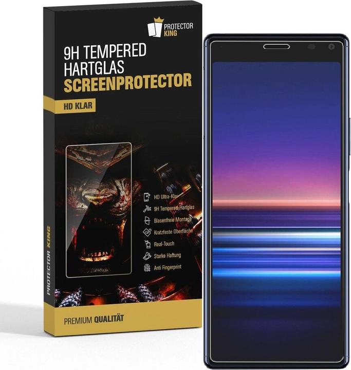 Produktbild Protectorking 1x echtes Tempered 9H Panzerhartglas 3D KLAR (1 Stück, Sony Xperia 20)