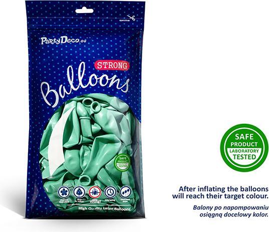 Produktbild Partydeco Ballons 12cm Menthe métallisé (100pcs) (100 x)