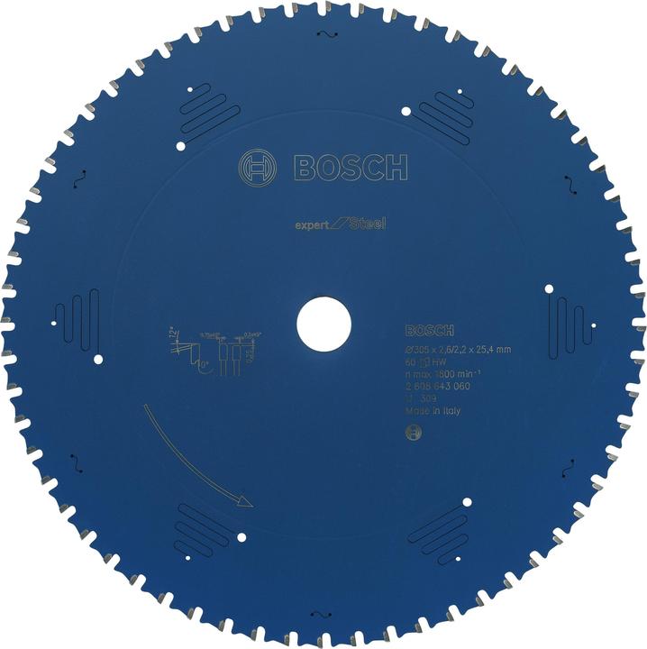 Actual product image Bosch Professional Zubehör Circular saw blade Expert for Steel, 305 x 25.4 x 2.6 mm, 60