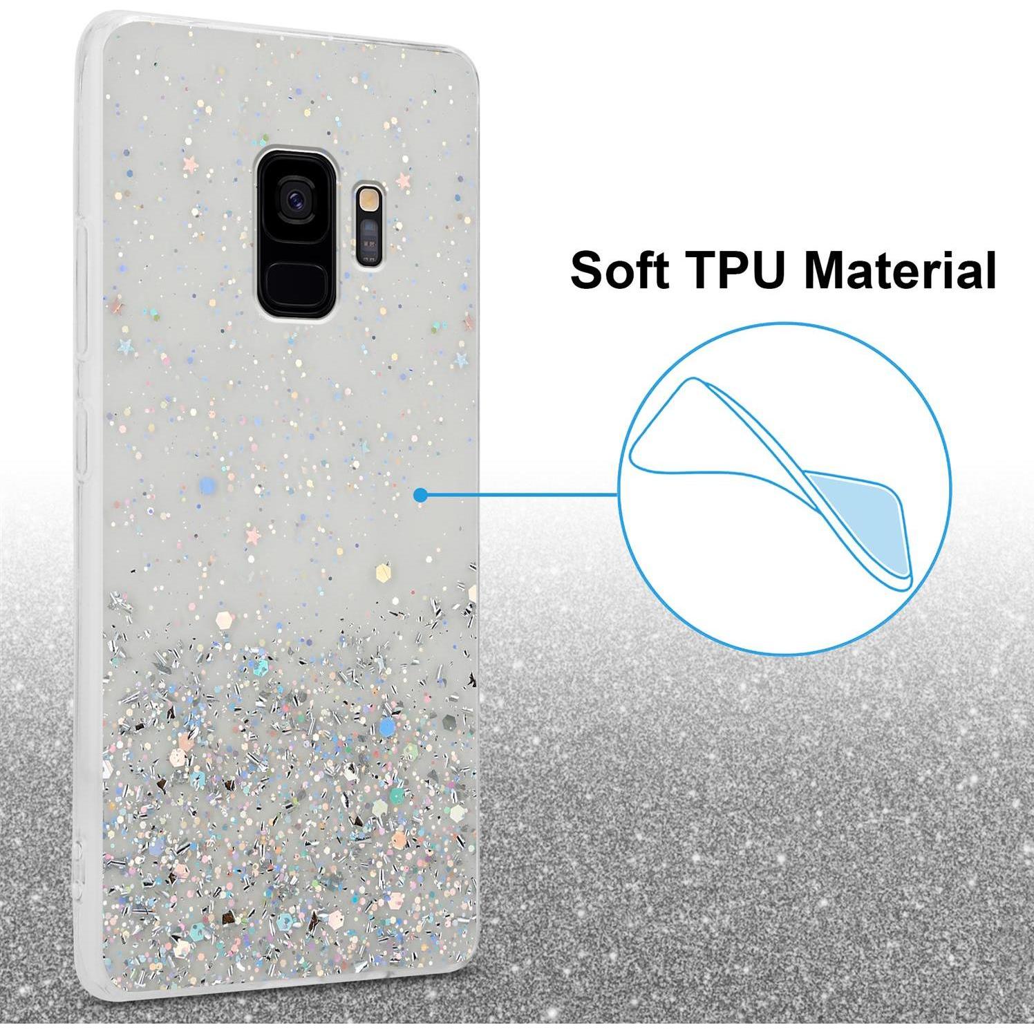 Thumbnail - Cadorabo TPU Cover funkelnder Glitter (Samsung Galaxy S9+), Smartphone Hülle, Transparent