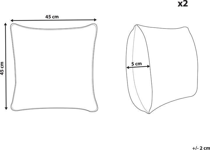 Produktbild Beliani Aglaia (45 x 45 cm)