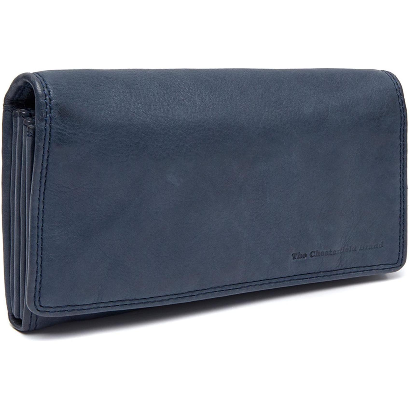 The Chesterfield Brand, Damen, Portemonnaie, Lentini Geldbörse Leder 18 cm, Blau