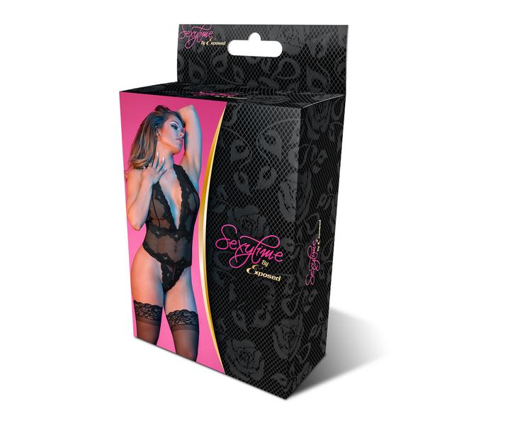 Produktbild Magic Silk Deep Plunge Halter Teddy (L, XL)